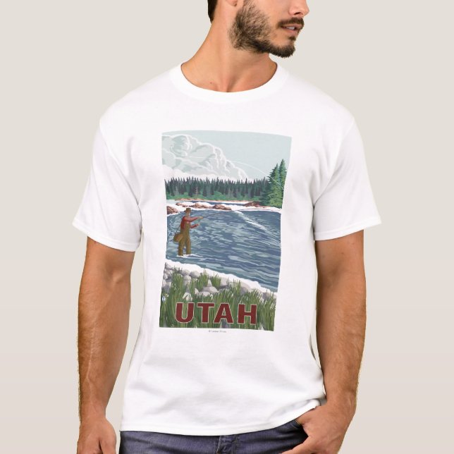 Klipska FishermanUtah Tee Shirt (Framsida)