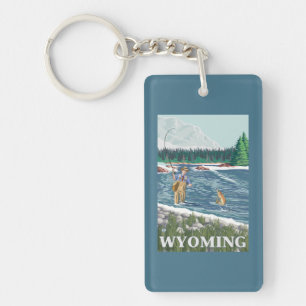 Klipska FishermanWyomingVintage reser affischen