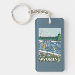 Klipska FishermanWyomingVintage reser affischen