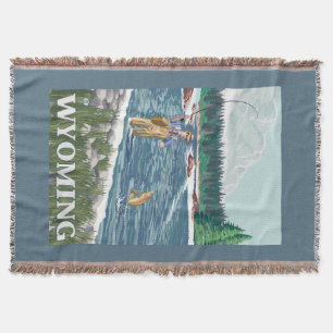 Klipska FishermanWyomingVintage reser affischen Filt