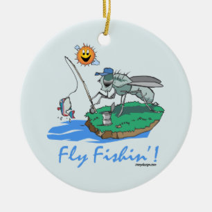 Klipska Fishin Julgransprydnad Keramik