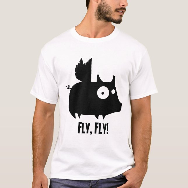 Klipskt klipskt Piggy Tee (Framsida)