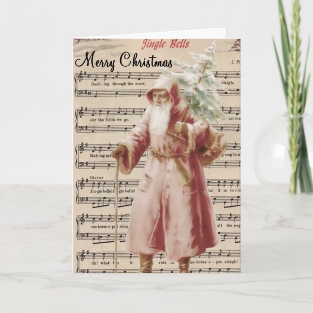 Klirr sätta en klocka på julkortet helgkort (Framsida)