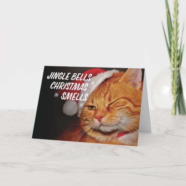 Klirr sätta en klocka på julluktjul helgkort (Framsida)