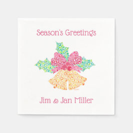 Klirr sätta en klocka på servetter vid Sue