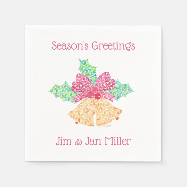 Klirr sätta en klocka på servetter vid Sue (Framsidan)