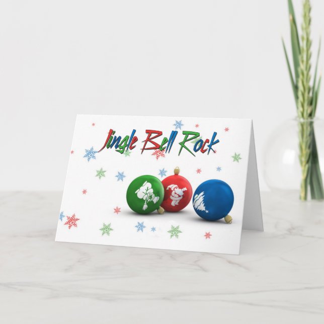 Klirr sätta en klocka på sten - julkort helgkort (Framsida)