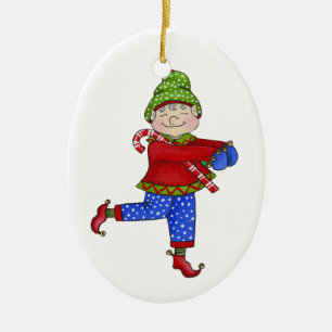 Klirrälvor "Fred ", Julgransprydnad Keramik