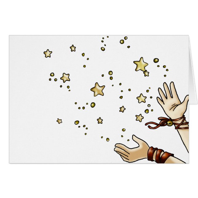 Klirrstjärna Hälsningskort (Framsidan Horizontal)