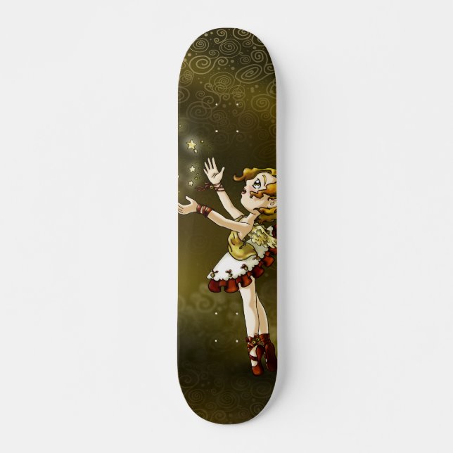 Klirrstjärna Skateboard Bräda 21,5 Cm (Framsida)