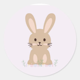 Klisterdekal för kutkanin runt klistermärke