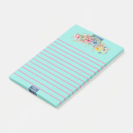 Klisterlappar (Floral Blue-Notes)RFPMDesigns 2024 Post-it Block