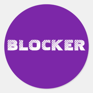Klistermärke 6 - eller 20-Pack: Blocker