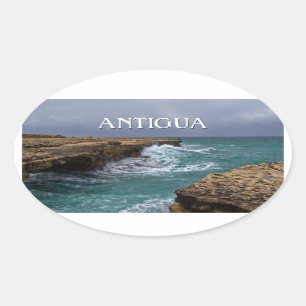 Klistermärke för Antigua ösjölandskap