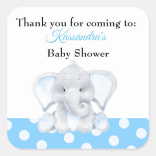 Klistermärke för baby shower för elefantpojketa