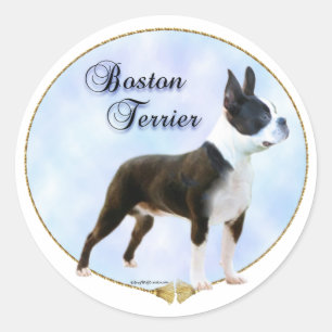 Klistermärke för Boston Terrierporträtt