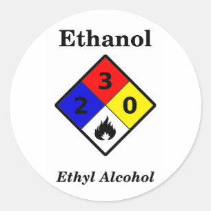 Klistermärke för Ethanol MSDS