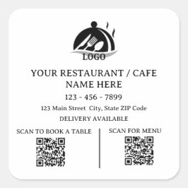 Klistermärke för försegling av påse för takeaway o