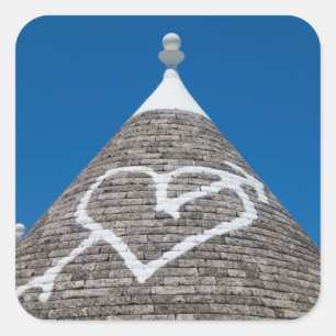 Klistermärke för foto för Trulli hustak