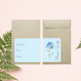 Klistermärke för fröpaket | Blomfröpaketsetikett Fraktsedel