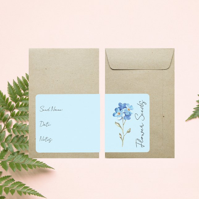 Klistermärke för fröpaket | Blomfröpaketsetikett Fraktsedel (Skapare uppladdad)