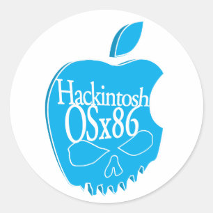 Klistermärke för Hackintosh OSx86 logotyp 3D