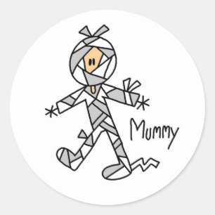 Klistermärke för Halloween mammastick figur
