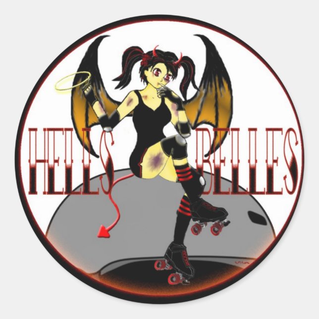 Klistermärke för helveteBelleslogotyp (Framsida)