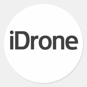 klistermärke för iDronezonrunda