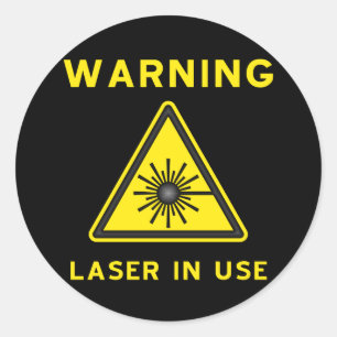Klistermärke för laser-varningssymbol