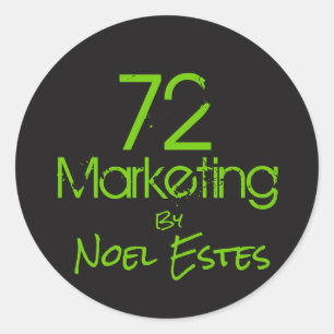 klistermärke för logotyp 72marketing