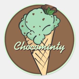 Klistermärke för MintChoco-Chip glass