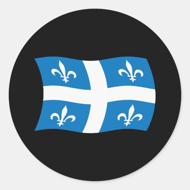 Klistermärke för Québecflaggan (Framsida)