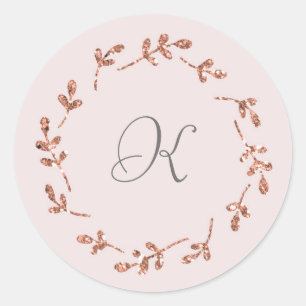 Klistermärke för rosa guld- glitter för elegant