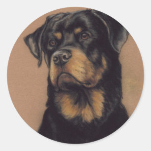 Klistermärke "för Rottweiler" hundkonst
