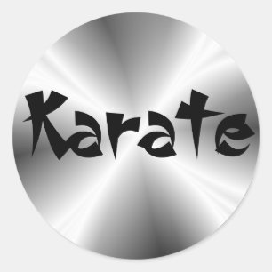 Klistermärke för runda för FauxsilverKarate