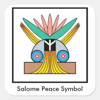 Klistermärke för Salome fredsymbol