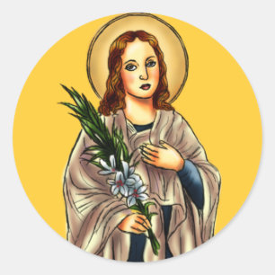 Klistermärke för St. Maria Goretti