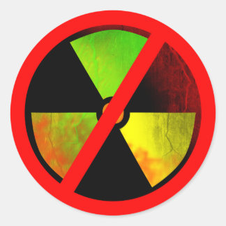 Klistermärke för symbol för Radoactive Grunge