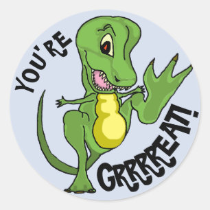 Klistermärke för T-Rex klassikerrunda