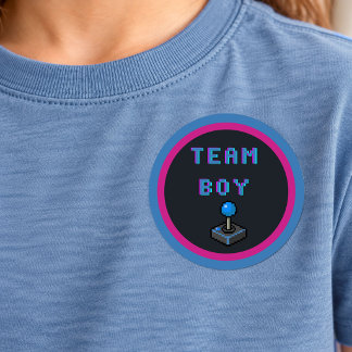 Klistermärke för Team Boy Retro Arkad Köns Avslöja