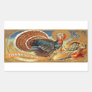 Klistermärke för thanksgivinghälsningvintage