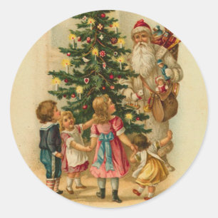 Klistermärke för traditionellSanta jul