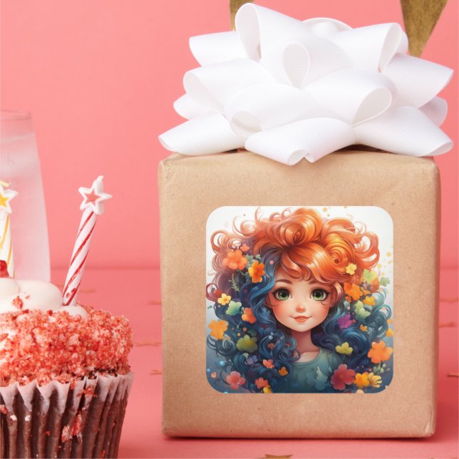 Klistermärke för tuggflicka (Fest)