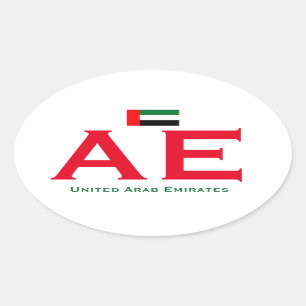 Klistermärke för United Arab Emirates EuroOval