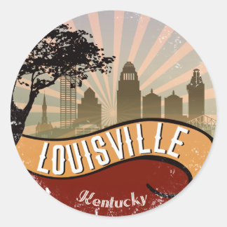 Klistermärke för vintage för Louisville
