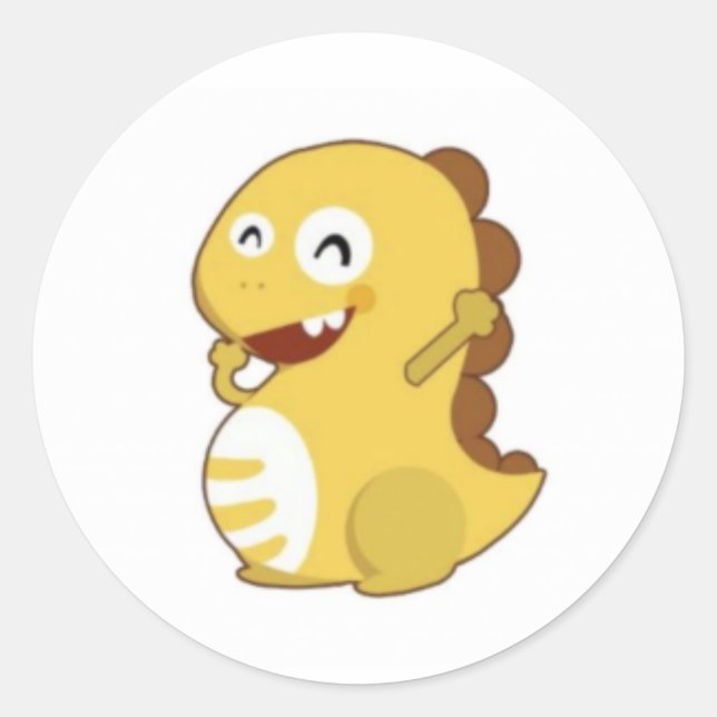 Klistermärke för VIPKID Dino (Framsida)