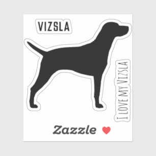 Klistermärke för Vizsla Silhouettevinyl Klistermärken
