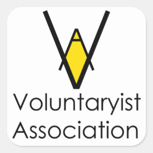 Klistermärke för Voluntaryist anslutningmedlemsk