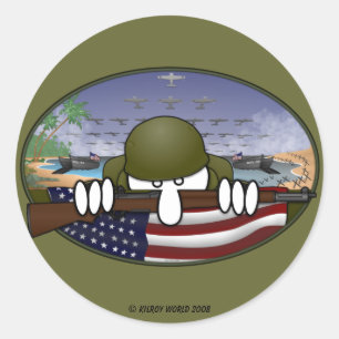 Klistermärke för WW2 Kilroy